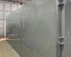 Forno De Pintura Eletrostática Com Transportador Aéreo