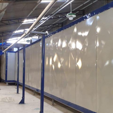 TÚNEL DE TRATAMENTO PARA PINTURA ELETROSTÁTICA TÚNEL DE TRATAMENTO PARA PINTURA ELETROSTÁTICA